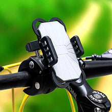 Load image into Gallery viewer, DHYSTAR Cell Phone Holder Mount Clip for Golf Cart Accessories, Music Microphone Stand Pole, Wheelchair Walker, Stroller, Boat, Bicycle Handlebar, Exercise Spin Bike, Clamp Fits Most Smartphones