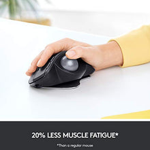 Load image into Gallery viewer, Logitech MX Ergo Wireless Trackball Mouse – Adjustable Ergonomic Design (Bluetooth or USB), Graphite & K350 2.4Ghz Wireless Keyboard