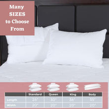Load image into Gallery viewer, Guardmax Waterproof Pillow Protectors - Zippered Pillow Covers Bed Bug Hypoallergenic Pillow Cases, Protects from Dirt, Debris - Standard Size (20"x26") 4 Pack
