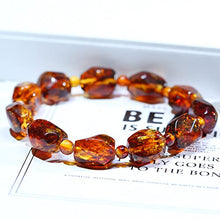 Load image into Gallery viewer, Baltic amber bracelet, 100% natural Baltic certified amber jewelry, promotes immune system, sleep, arthritis, migraine pain relief-MERPOCCLI