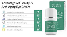 Load image into Gallery viewer, BeautyRx by Dr. Schultz Eye Cream for Dark Circles, Bags, Wrinkles & Puffiness. Best Firming Under & Around Eyes Anti-Aging & Moisturizing Treatment with Vitamin C, Hyaluronic Acid & Green Tea (1 oz)