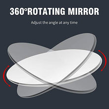 Load image into Gallery viewer, Bike Mirror Handlebar Mount, Adjustable Rotatable Bicycle Rear View Glass Mirror, Wide Angle Acrylic Convex Safety Mirror for Mountain Road Bike