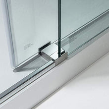 Load image into Gallery viewer, WOODBRIDGE MBSDC 6062-C Frameless Bathtub Shower Doors 56-60" Width x 62" Height with 3/8"(10mm) Clear Tempered Glass in Polished Chrome Finish