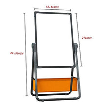 Load image into Gallery viewer, Pollenzic Stand White Board Double Sides Magnetic Dry Erase Easel White Board, 18.5x27 Inch, Portable Foldable with 1 Dry Eraser 16 Dry Erase Markers 8 Magnets Suit for Home Kids Office