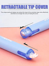 Load image into Gallery viewer, 5pcs Correction Tape Pen, White, 1/5" x 236", Push-pull Protectiv