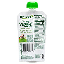 Load image into Gallery viewer, CoComelon Sprout Organic Baby Food, Toddler Pouches, Yes, Yes, Veggie, Fruits, Grains, 3.5 Oz Purees (Pack of 12)