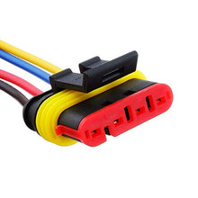 Load image into Gallery viewer, MUYI 5 Sets 18AWG Waterproof Electrical Connectors Kit 1.5mm Series Terminal and Rubber Seal with 10cm Wire Weatherpack Connectors (4 pin)