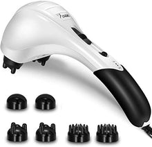 Load image into Gallery viewer, VIKTOR JURGEN Handheld Back Massager - Double Head Electric Full Body Massager - Deep Tissue Percussion Massage for Muscles, Head, Neck, Shoulder, Back, Leg, Foot -Best Gifts for Women/Men