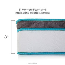 Load image into Gallery viewer, Linenspa 12 Inch Memory Hybrid Plush-Individually Encased Coils-Edge Support-Quilted Foam Cover Mattress, Twin, White