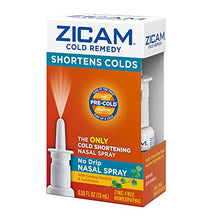 Load image into Gallery viewer, Zicam Cold Remedy No-Drip Nasal Spray with Cooling Menthol & Eucalyptus, 0.5 Ounce