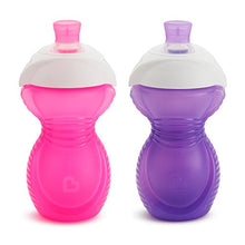 Load image into Gallery viewer, Munchkin Click Lock Bite Proof Sippy Cup, Pink/Purple, 9 Ounce, 2 Count