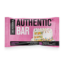 Load image into Gallery viewer, Authentic Bar Birthday Cake Protein Bars - Tasty Meal Replacement Energy Bars w/ 16g Whey Protein Isolate, Natural Sugars from Pure Honey, Healthy Fat Peanut Butter Foundation - 6 Pack