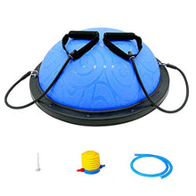 Load image into Gallery viewer, ATIVAFIT Half Ball Balance Trainer with Straps Yoga Balance Ball Anti Slip for Core Training Home Fitness Strength Exercise Workout Gym (Blue)