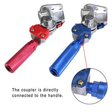 Load image into Gallery viewer, boeray Aluminum Emergency Gladhand Universal Glad Hands Air Hose Brake Coupling Service Handshake Set for Truck Semi Trailer RVs 1pcs Red 1pcs Blue