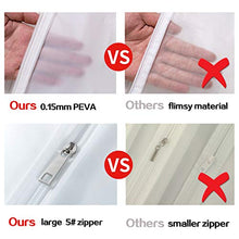 Load image into Gallery viewer, allhom dust proof garment bags - set of 6 pcs 40 inch hanging clothing storage bags and cedar balls,for jacket, shirt, sweater, suit