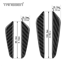 Load image into Gallery viewer, TANGSEN 4Pcs Universal Real Carbon Fiber with 2mm Twill Woven Texture Door Edge Guard Paint Scratch Bumper Protector Anti Door slam Personalized Protective Pad Sticker Cover Protective Status Film