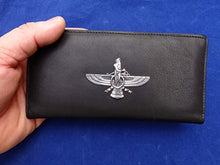 Load image into Gallery viewer, Genuine Leather Farohar Checkbook Cover Farvahar Wallet Iranian Persian Gift Iran