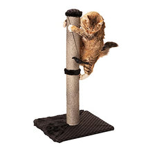 Load image into Gallery viewer, Max & Marlow Cat Scratch Post 26" | Tall Cat Scratcher Post with Sisal Rope | Features Hanging & Spring Toy | Great for All Indoor Cat Breeds & Sizes