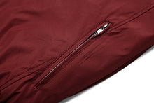 Load image into Gallery viewer, Tanming Men's Casual Slim Fit Lightweight Zip Up Softshell Bomber Jacket (XX-Large, Red)