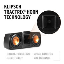 Load image into Gallery viewer, Klipsch Synergy Black Label C-200 Center Channel Speaker for Crystal-Clear Dialogue and Vocals with Proprietary Horn Technology, Dual 5.25” High-Output Woofers, and Dynamic 1” Tweeter in Black