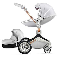 Load image into Gallery viewer, Baby Stroller 360 Degree Rotation Function,Hot Mom Baby Carriage Pu Leather Pushchair Pram 2020,Grey