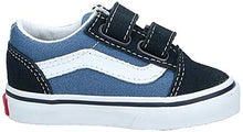 Load image into Gallery viewer, Vans Boy's Old Skool V-K, Navy, 8 M Toddler