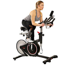 Load image into Gallery viewer, Sunny Health & Fitness Magnetic Rear Belt Drive Indoor Cycling Bike with RPM Cadence Sensor - SF-B1709, Black