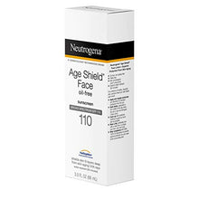 Load image into Gallery viewer, Neutrogena Age Shield Face Lotion Sunscreen with Broad Spectrum SPF 110, Oil-Free & Non-Comedogenic Moisturizing Sunscreen to Prevent Signs of Aging, 3 fl. oz
