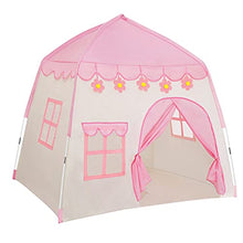 Load image into Gallery viewer, TTLOJ Kids Play Tent for Girls, 420D Thick Oxford Fabric, Princess Playhouse, Pink Castle, Children Fairy Tale Teepee Tent, Indoor Outdoor, Bonus Star Lights, Princess Crown & Wand, Birthday