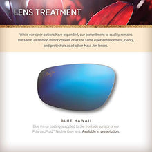 Load image into Gallery viewer, Maui Jim Barrier Reef Wrap Sunglasses, Blue W/Turquoise/Blue Hawaii Polarized, Medium