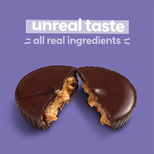 Load image into Gallery viewer, UNREAL Dark Chocolate Almond Butter Cups| 5g Sugar | Certified Vegan, Gluten Free, Fair Trade, Non-GMO | No Sugar Alcohols or Soy | 40ct