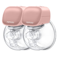 Load image into Gallery viewer, Momcozy Double Wearable Breast Pump, Low Noise& Hands-Free Breast Pump, Portable 2pcs Electric Breast Pump with 2 Mode & 5 Levels- 24mm Pink