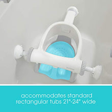 Load image into Gallery viewer, Summer My Bath Seat Soft Support (Aqua ) – Contoured Bath Seat for Children Transitioning to the Adult Bathtub – Features Drain Holes, Sure & Secure Suction Cups, and Spacious Open-Side Design