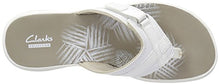 Load image into Gallery viewer, Clarks Women's Breeze Sea Flip Flop, New White Synthetic, 9 B(M) US