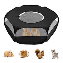 Load image into Gallery viewer, RUCKO Small Pet Playpen, Upgraded Small Animal Playpen with Zip Cover Durable 1/2 Net & 1/2 Cloth Cage for Hedgehogs, Chinchillas, Bunny, Hamster, Cat, etc