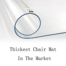 Load image into Gallery viewer, Thickest Chair Mat for Hardwood Floor - 1/8" Thick 47" X 35" Crystal Clear Chair Mat for Hard Floor, Can't be Used on Carpet Floor