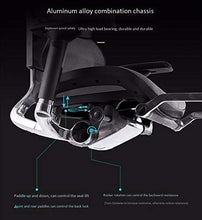 Load image into Gallery viewer, NOLOGO Ergonomic Adjustable Office Chair with Lumbar Support and Rollerblade Wheels - High Back with Breathable Mesh - Breathable Cushion - Adjustable Head & Arm Rests, Seat Height - Reclines