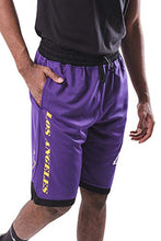 Load image into Gallery viewer, Ultra Game NBA Los Angeles Lakers - Lebron James Mens Active Mesh Basketball Short, Team Color, Large