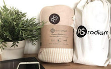 Load image into Gallery viewer, Radia Smart 5G Anti-Radiation, EMF Protection Baby Blanket, Pregnancy Belly Shielding, Organic Cotton, Cream, 35”x30"