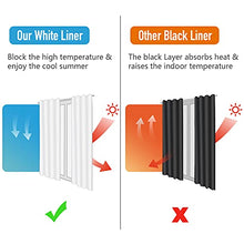 Load image into Gallery viewer, White Sliding Door Curtains 100% Blackout Extra Wide Curtain Panels Sliding Glass Door Curtains Thermal Insulated Patio Door Curtains(W100 x L84 1 Panel, White)