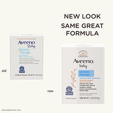 Load image into Gallery viewer, Aveeno Baby Eczema Therapy Soothing Bath Treatment for Relief of Dry, Itchy & Irritated Skin, Made with Natural Colloidal Oatmeal, Fragrance-, Paraben-, Steroid- & Tear-Free, 10 ct