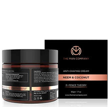 Load image into Gallery viewer, THE MAN COMPANY Anti Chafing Cream for Thighs – Organic Chafing Prevention & Relief (1.7 oz) – Anti Friction for Runners, Cycling, Thighs rub – Moisturizer, Soothing, Itch Relief – Sulfate, Paraben free