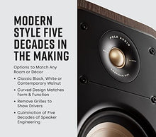 Load image into Gallery viewer, Polk Signature Elite ES30 Center Channel Speaker - Hi-Res Audio Certified and Dolby Atmos & DTS:X Compatible, 1" Tweeter & Two 5.25" Woofers, Dual Power Port for Effortless Bass, Contemporary Walnut