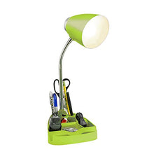 Load image into Gallery viewer, Limelights LD1002-GRN Gooseneck Organizer iPad Stand or Book Holder Desk Lamp, Green