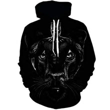 Load image into Gallery viewer, HHBY Hoodies Black Panther Hoodies Men Black Smooth Soft Thin Hoodies