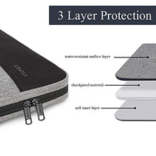 Load image into Gallery viewer, Ytonet Laptop Case, 15.6 inch TSA Laptop Sleeve Water Resistant Durable Computer Carrying Case for 15.6 inch HP, Dell, Lenovo, Asus Notebook, Gifts for Men Women, Grey