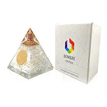 Load image into Gallery viewer, Orgone Pyramid | Selenite Orgonite Pyramid for Peace, Calm & Positive Energy | Healing Crystal Gemstone Pyramid | Orgone Pyramid Crystal - Handmade In India