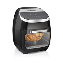 Load image into Gallery viewer, Hamilton Beach 11.6 QT Digital Air Fryer Oven with Rotisserie and Rotating Basket, 8 Pre-Set Functions including Dehydrator, Roaster & Toaster, 1700W, Black (35070)