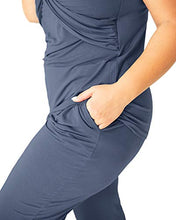 Load image into Gallery viewer, Kindred Bravely Davy Ultra Soft Maternity & Nursing Pajamas Sleepwear Set (Slate Blue, Medium)