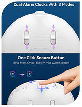 Load image into Gallery viewer, Sunrise Alarm Clock, Wake Up Light Full Screen, Fluent Color No Shadow, 320 Lux Sunrise Simulation, Digital Alarm Clock for Bedrooms Radio Heavy Sleepers Adults Kids, 8 Nature Sounds & Snooze(1Pack)
